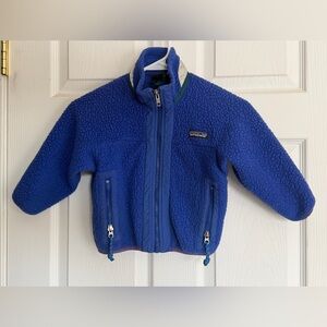 Patagonia Kids Royal Blue Fleece Jacket